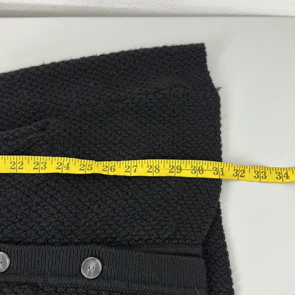 Patagonia Womens Sweater size Medium Black Knit Merino Wool Button Cardigan - Picture 9 of 10